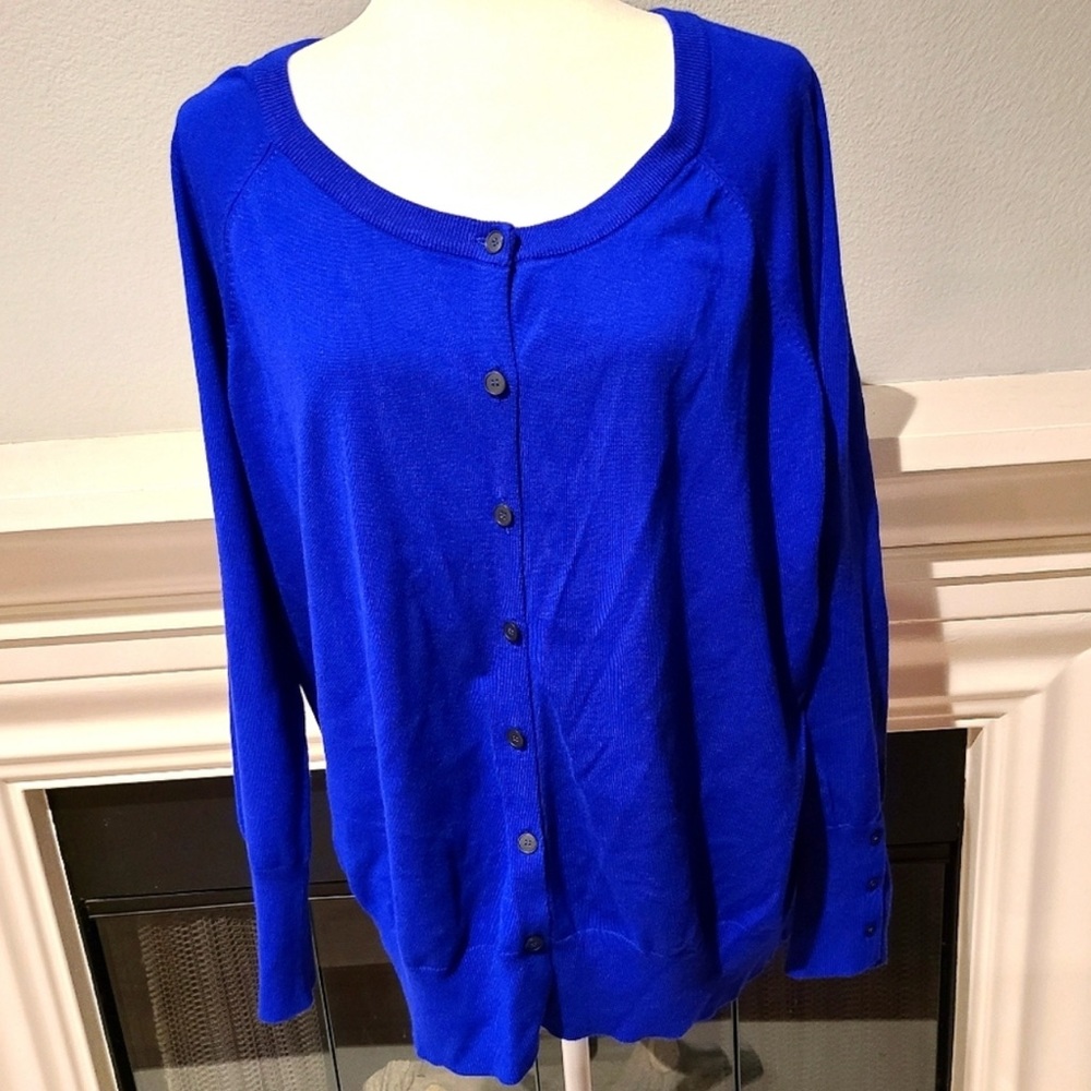 Lane Bryant Cobalt Blue Cardigan 14/16